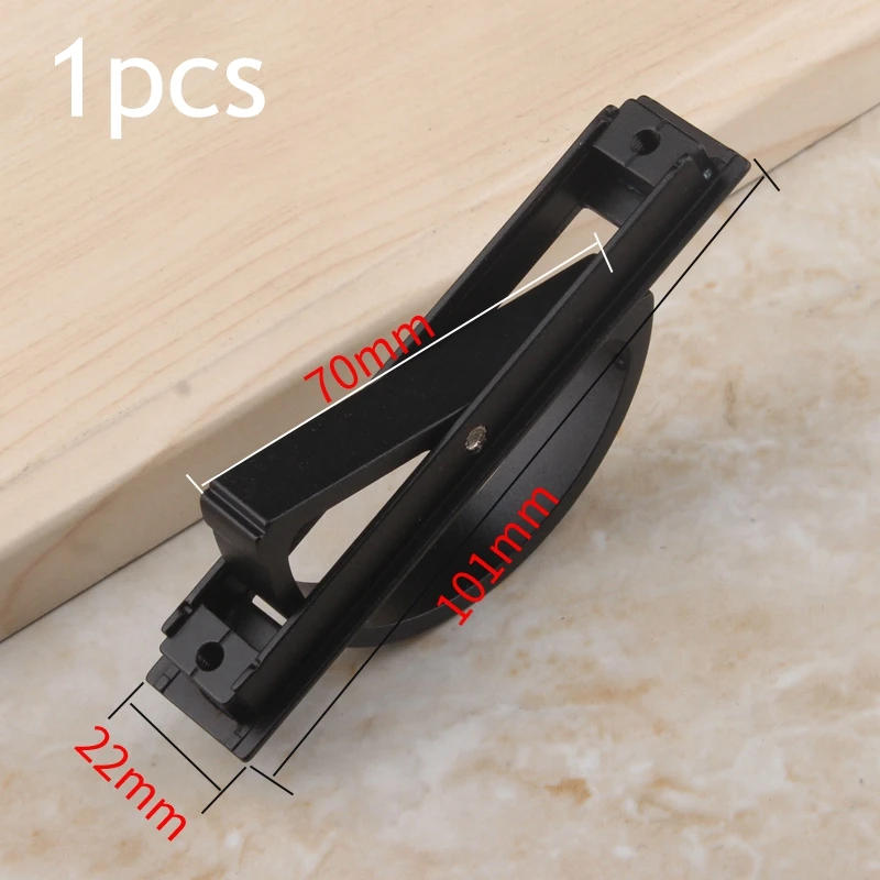 

1pcs Modern minimalist invisible handle in-line dark handle drawer door dumb black
