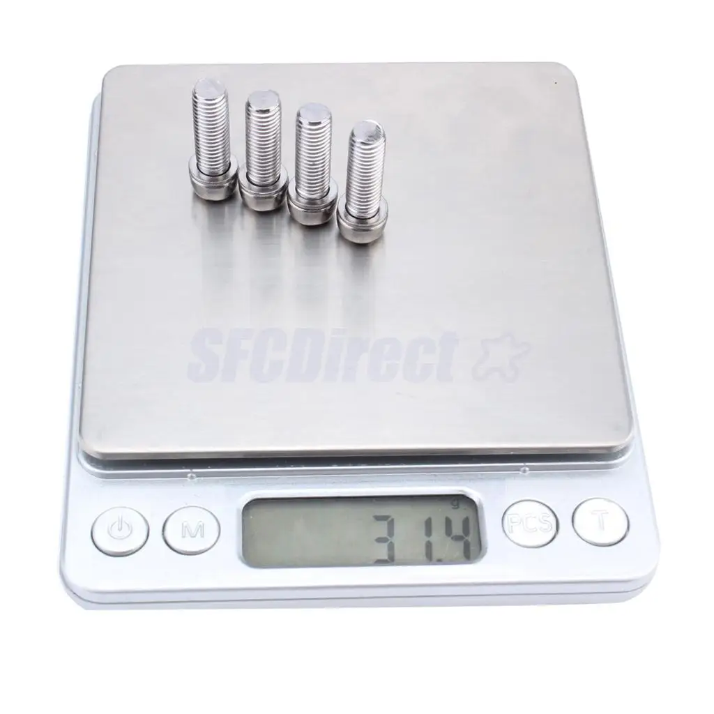 8pcs Bicycle Stem Screws Water Bottle Cage Bolts Socket Screws Silver M5 M7