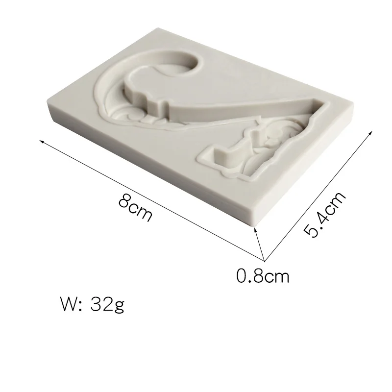 0-9 цифр силиконовая форма для торта, кухонная выпечка для шоколадных кондитерских кексов глина, инструменты для украшения помады аксессуары - Цвет: 2