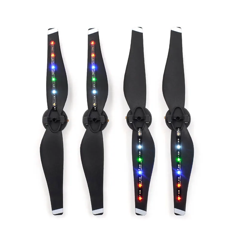 New arrival 2 pair DJI Mavic Air propellers With LED Charging Flash USB