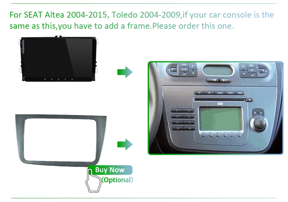 Flash Deal Android 9.0 DSP IPS 64G 2 DIN Radio for Seat Altea Toledo VW GOLF 5/6 Polo Passat B6 CC Tiguan Touran Navigation Stereo NO DVD 8