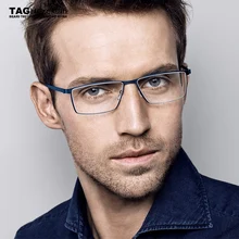 Очки, оправа, TAG Hezekiah, брендовая титановая оптическая оправа, по рецепту компьютера для мужчин и женщин, очки для умников, очки, очки для близорукости