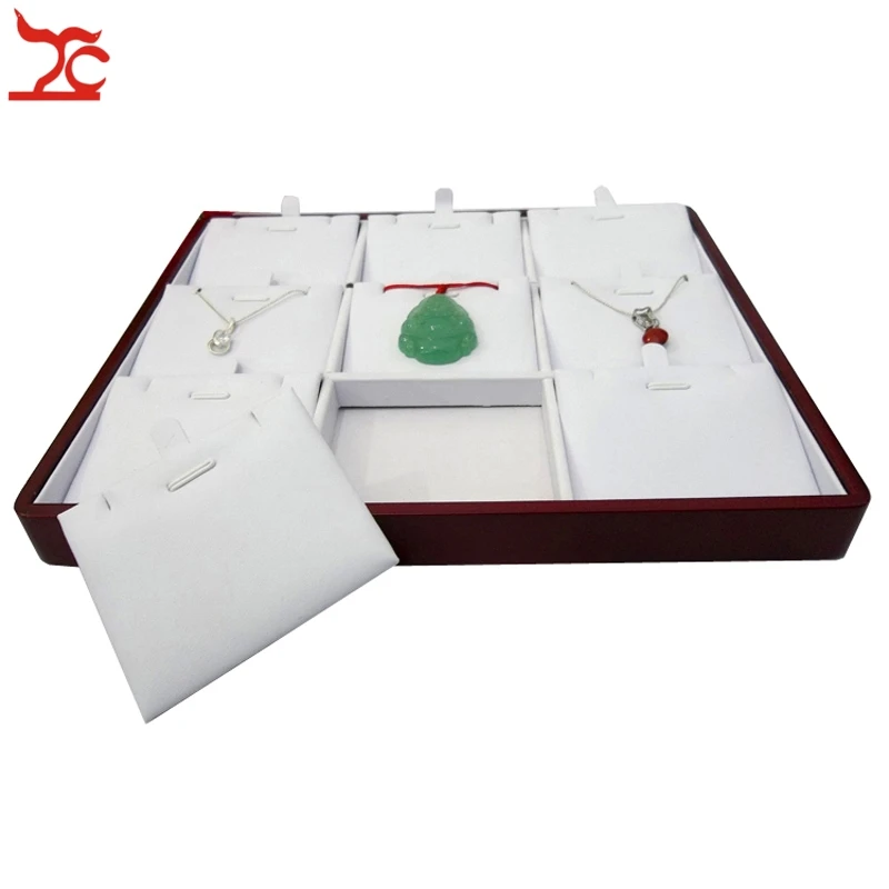 Buy High Quality Red Painted Wooden Jewelry Display
