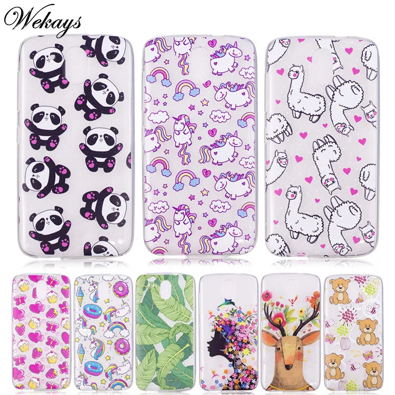 Wekays чехол для HTC Desire 526 526G + 326 326G мультяшный Единорог Мягкий Силиконовый ТПУ