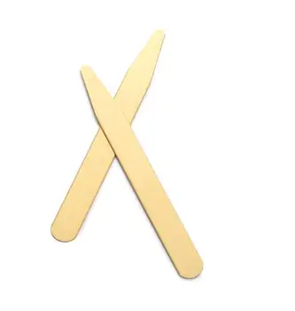 

Bright Brass Lettering Collar Stays 2"/2.5"/3" Shirt Bone Stiffeners Inserts Collar Sticks Stiff's Men Business Gift 100Pair