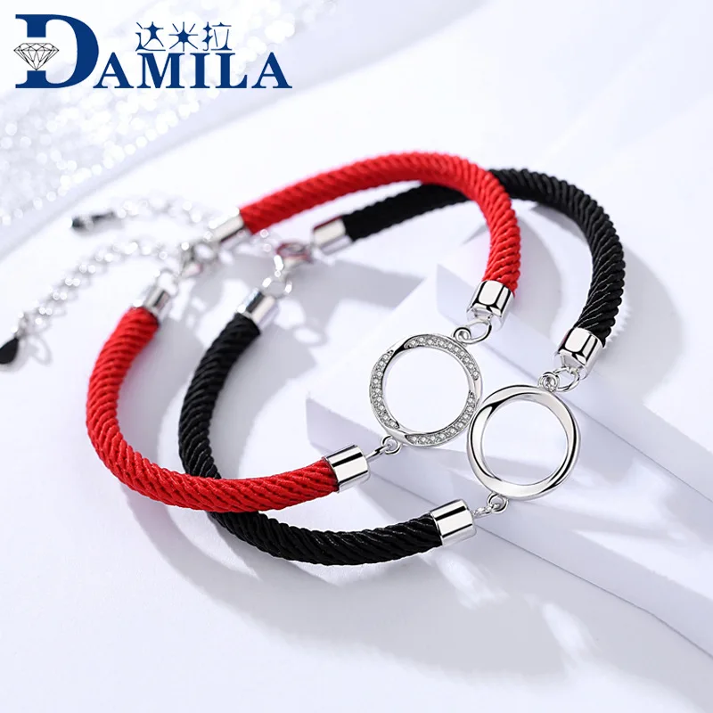 1 cord bracelet silver for women
