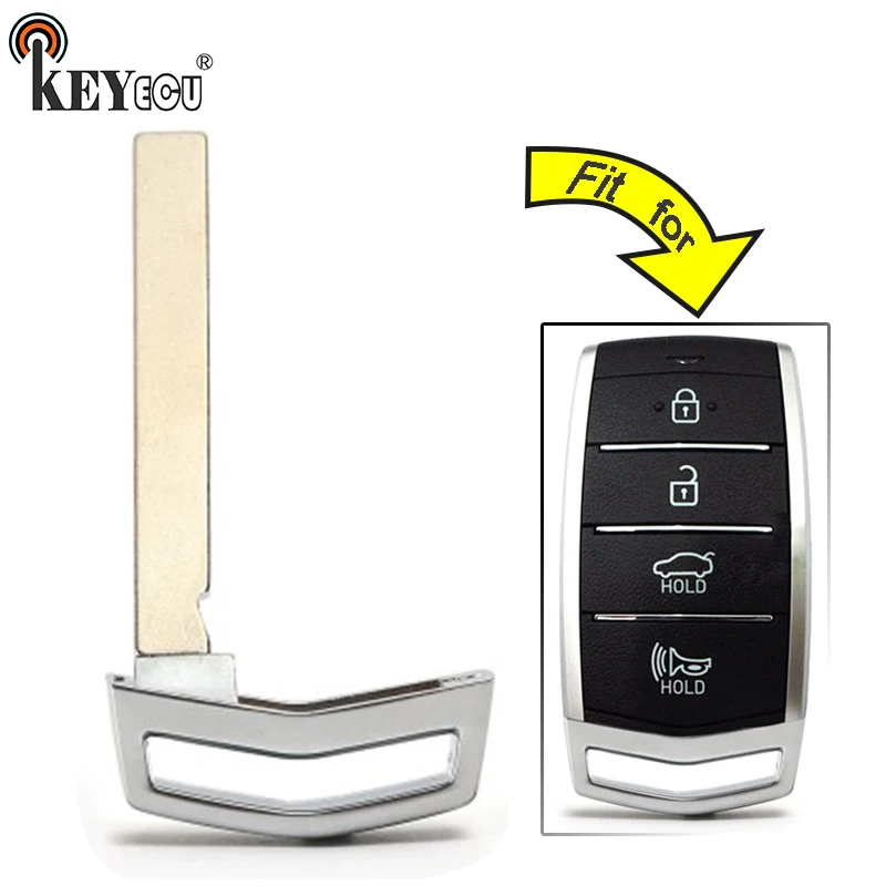 

KEYECU for Hyundai Genesis G70 G80 G90 2017 2018 Replacement Smart Prox Emergency Car Key Remote Insert Blade Blank Case Fob