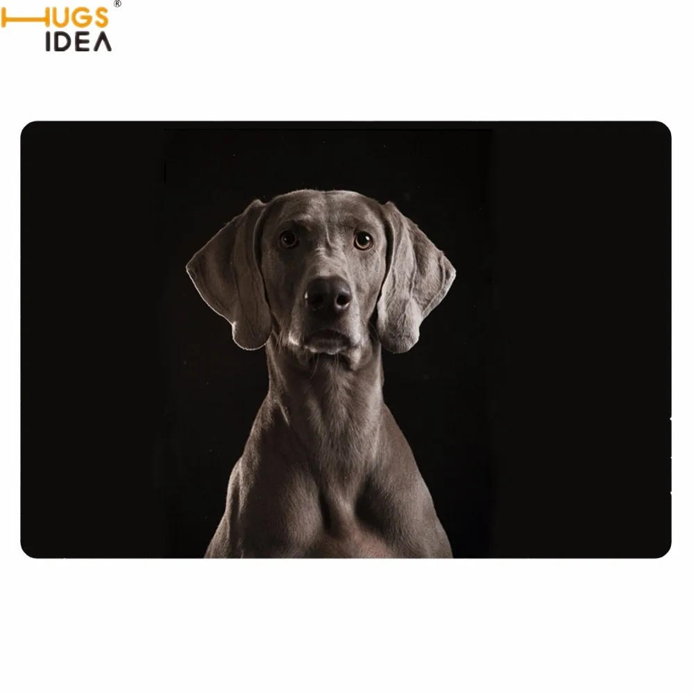 HUGSIDEA домашние декоративные дверные коврики Забавные 3D Животные Собака Веймаранер печать коврики Нескользящие гостиная/спальня/кухонные коврики