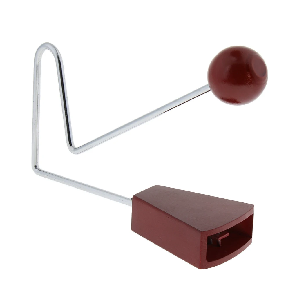 Wooden Vibraslap Hand Percussion for Children Kids Musical Toy Gift Sound Can be Varied Simply by Rotating the Sound Chamber