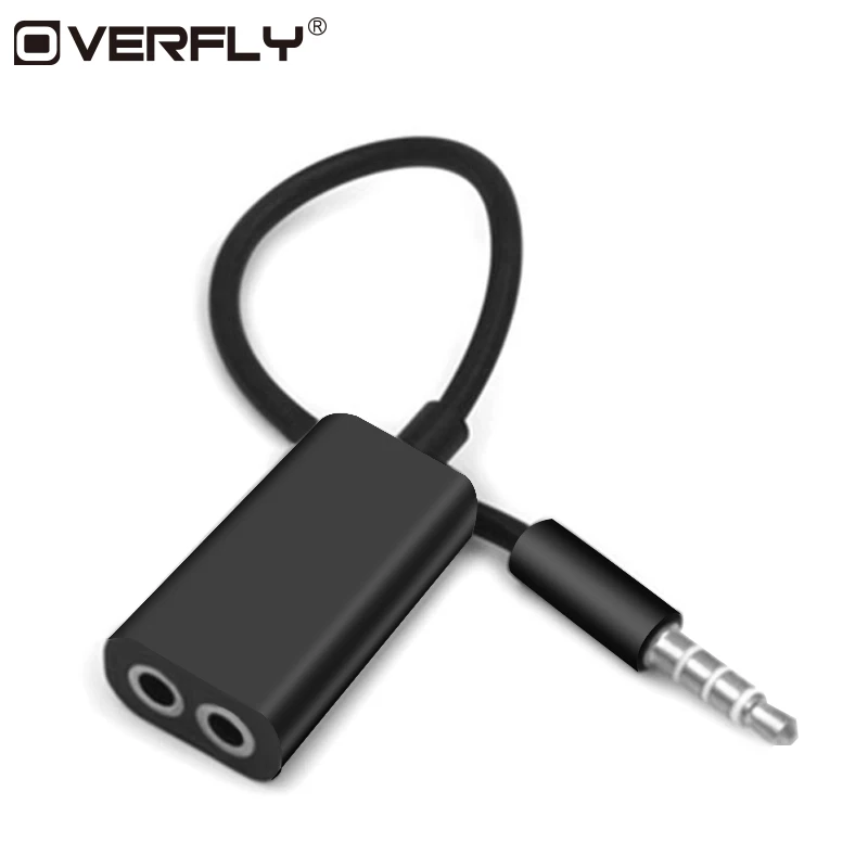 Goede 3.5mm Jack Koptelefoon Adapter 3.5mm naar 3.5mm 3 in 1 Ontvanger Audio Verlengsnoer Voor iphone Xiaomi samsung Audio Kabels