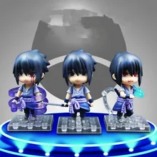 10cm 3pcs/set Naruto Shippuden Uchiha Sasuke Q Version Mini PVC Figures Collectible Model Toys -16 10cm 3pcs/set Naruto Shippuden Uchiha Sasuke Q Version Mini PVC Figures Collectible Model Toys -16