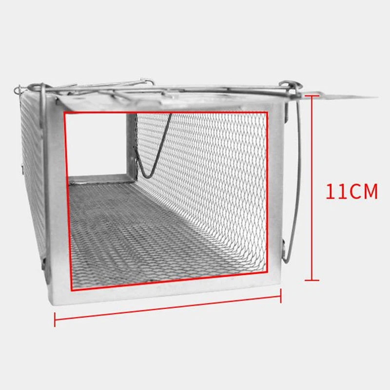 1 x ловушка для мыши клетка приманка, защелка капкан грызунов мышей ловушка для мыши CageReusable двойная дверь ловли мышей мышеловки