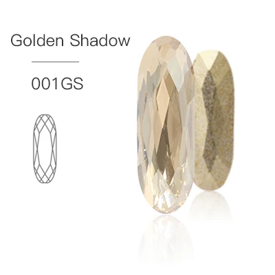 Стразы, пришитые хрустальным стеклом, Длинные прямые полосы, камни для одежды, Свободные Стразы, пришитые на основе камней для одежды, для ювелирных изделий - Цвет: Golden Shadow