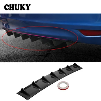 

CHUKY Car Rear Bumper Chassis Shark Fin 7 Wings Deflector Modified Spoiler For Honda Civic 2017 Skoda Octavia a5 Mazda 3 6 CX-5