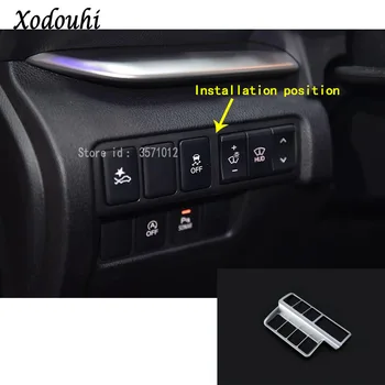 

For Mitsubishi Eclipse Cross 2017 2018 2019 2020 Car Body Styling Cover Front Fog Light Switch Inner Trim Frame Stick Lamp Panel