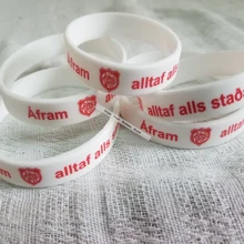 Горячая Акция белый чистый силиконовый напульсники на заказ ваш собственный индивидуальный дизайн принт DIY фиксатор запястья 50 шт