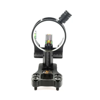 

Newest 1 Pcs Fully Assembled CNC Machined Archery Hunting Target TP1550 5 Pin Bow Sight Fiber Pin with Light with 0.029''
