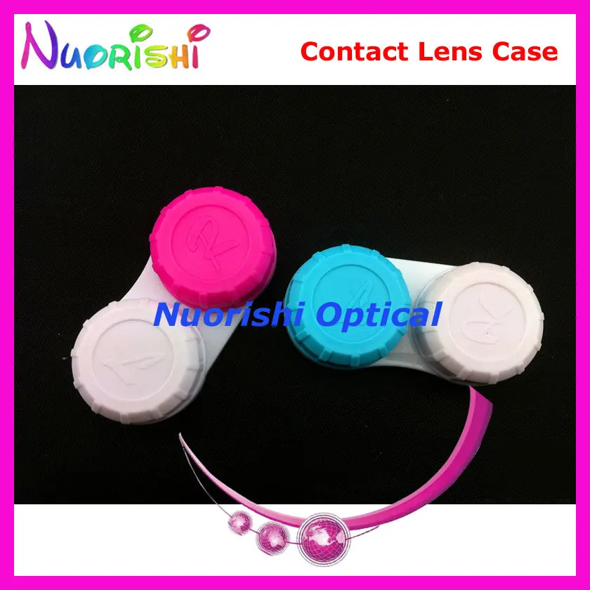 

100pcs Contact Lens Case Contact Lenses Case Box C201 Free Shipping