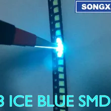 2000 шт./лот SMD светодиодный 3528 светильник голубой лед для Ламповые бусины 490-495nm 1210 smd СВЕТОДИОДНЫЙ Ice Blue 3,5*2,8 мм 3V