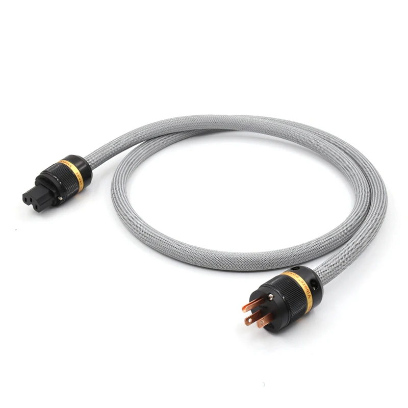 

Free shipping Super pure copper AC power cable hifi power cord with US version VM501+VF501 connectors