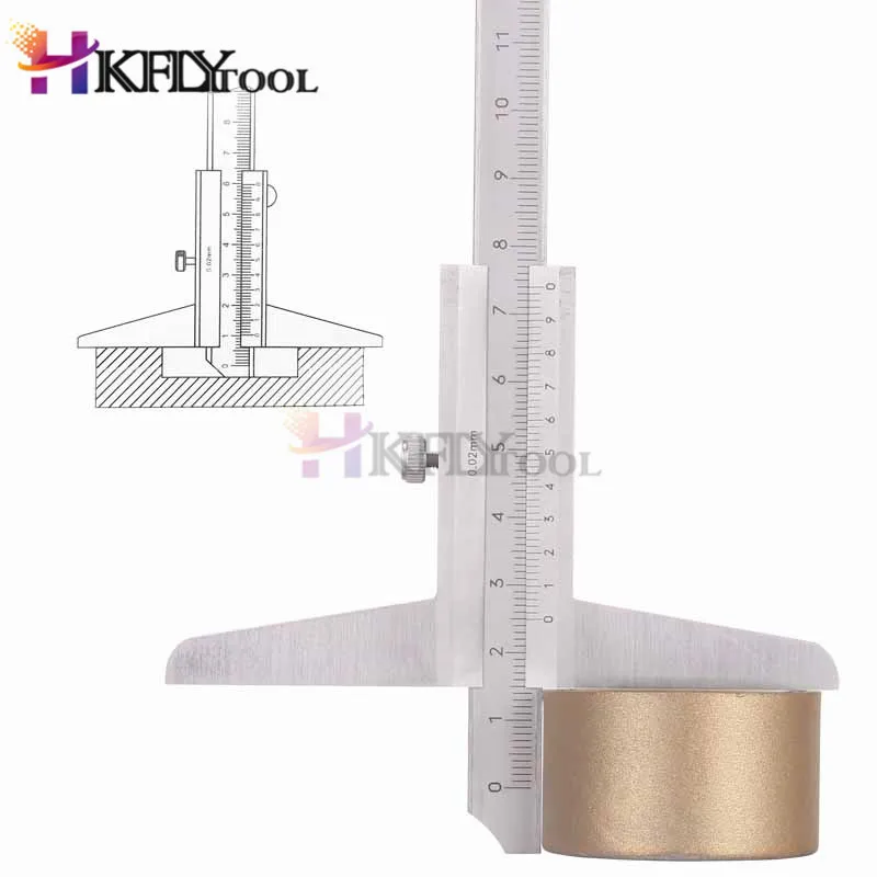 Stainless Steel Vernier Caliper 150mm/200mm/300mm Gauge Micrometer Measure Tools 