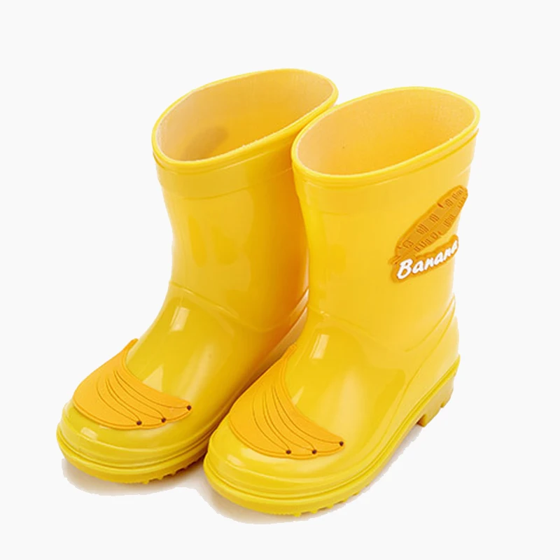 

MAGGIE'S WALKER Kids Rubber Rainboots Cute Yellow Banana Decoration Toddler Baby Boys Girls Rain Boots