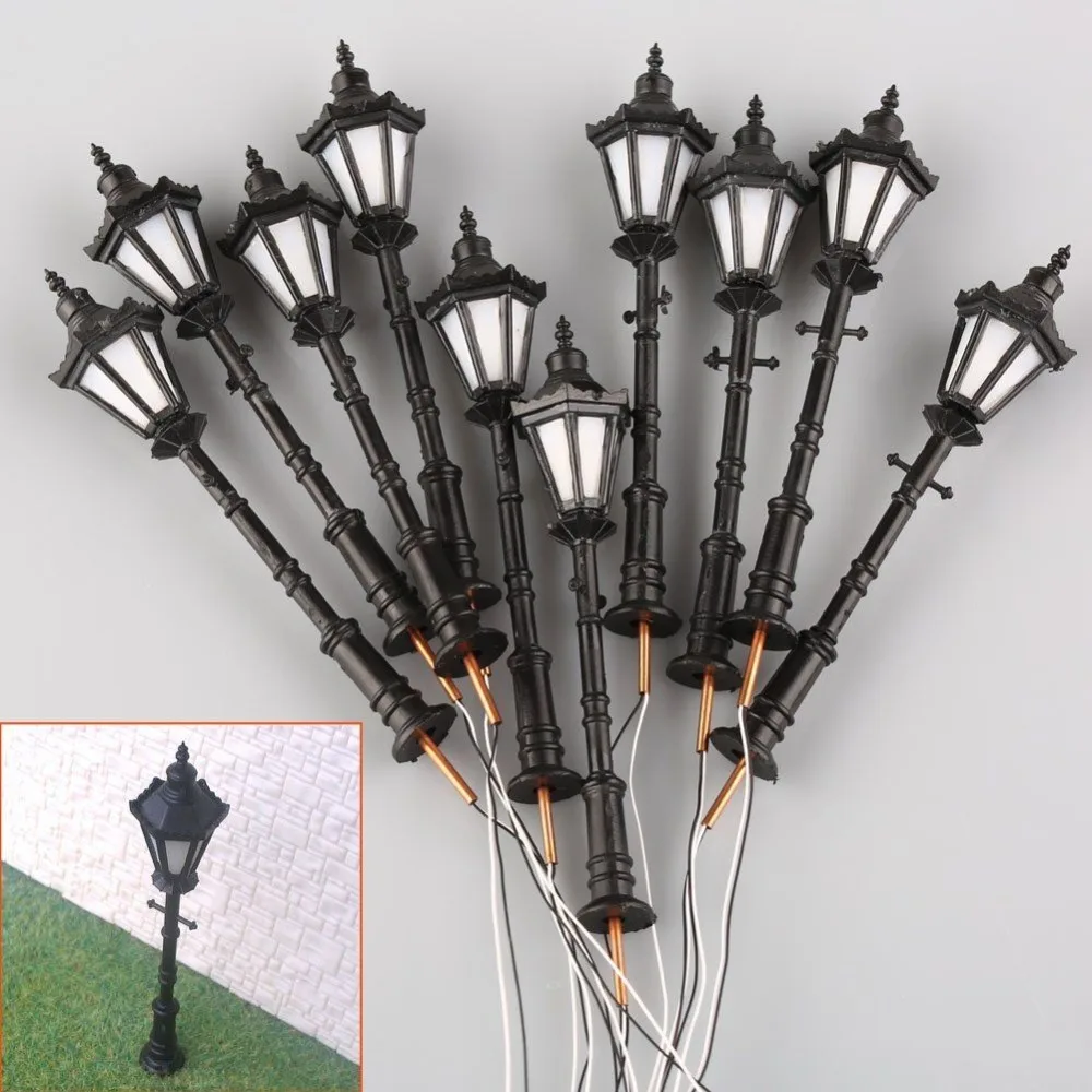 2 x led Park Lantern Street Lamp Model 1:30/1:50 Model Railway Track 1/0 2 x led Park Lantern Street Lamp Model 1:30/1:50 Model Railway Track 1/0