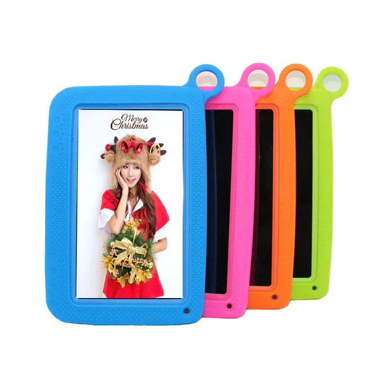 

Q758 7 inch 512MB/8GB Allwinner A33 Kids tablets Android 4.4 G-sensor dual cameras Wifi 1024*600 tablet pc