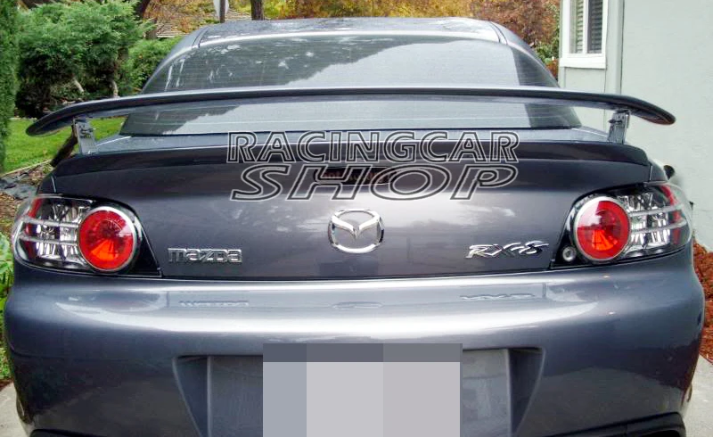 MSPEED GT SPORT REAR WING TRUNK SPOILER 1PAIR WITH bracket for MAZDA 04-11 RX8
