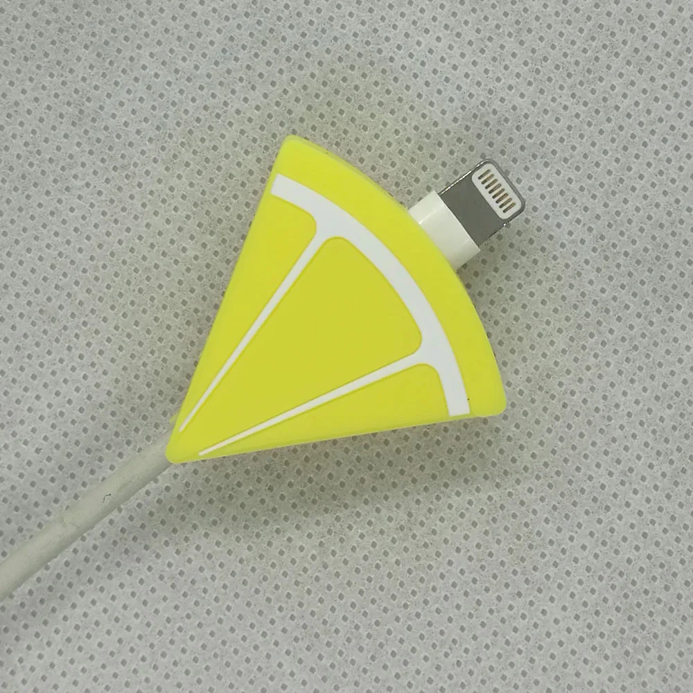 1 шт милый фруктовый кабель защитный шнур провод лимон арбуз Клубника Защитная крышка зарядный кабель Моталка для Iphone кабель