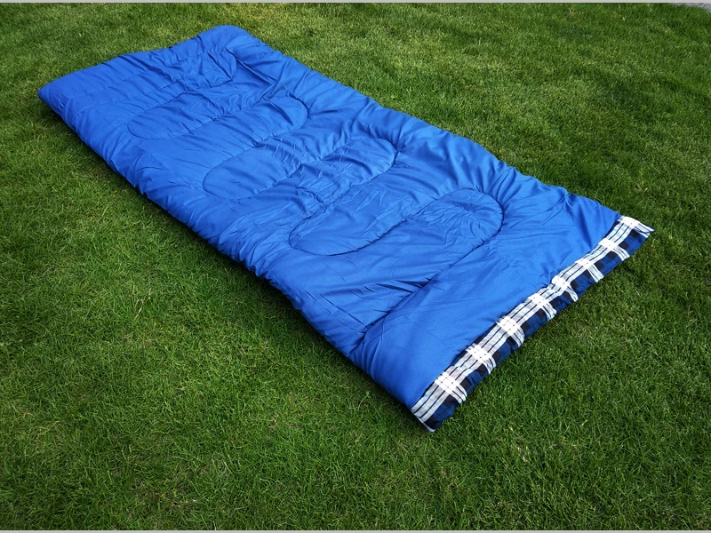 Sleeping bag single blue