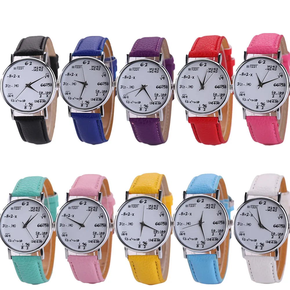 

Women Mens Leather Stainless Steel Watch Sport Quartz Wrist Watches reloj deportivo hombre multi-color small fresh watch