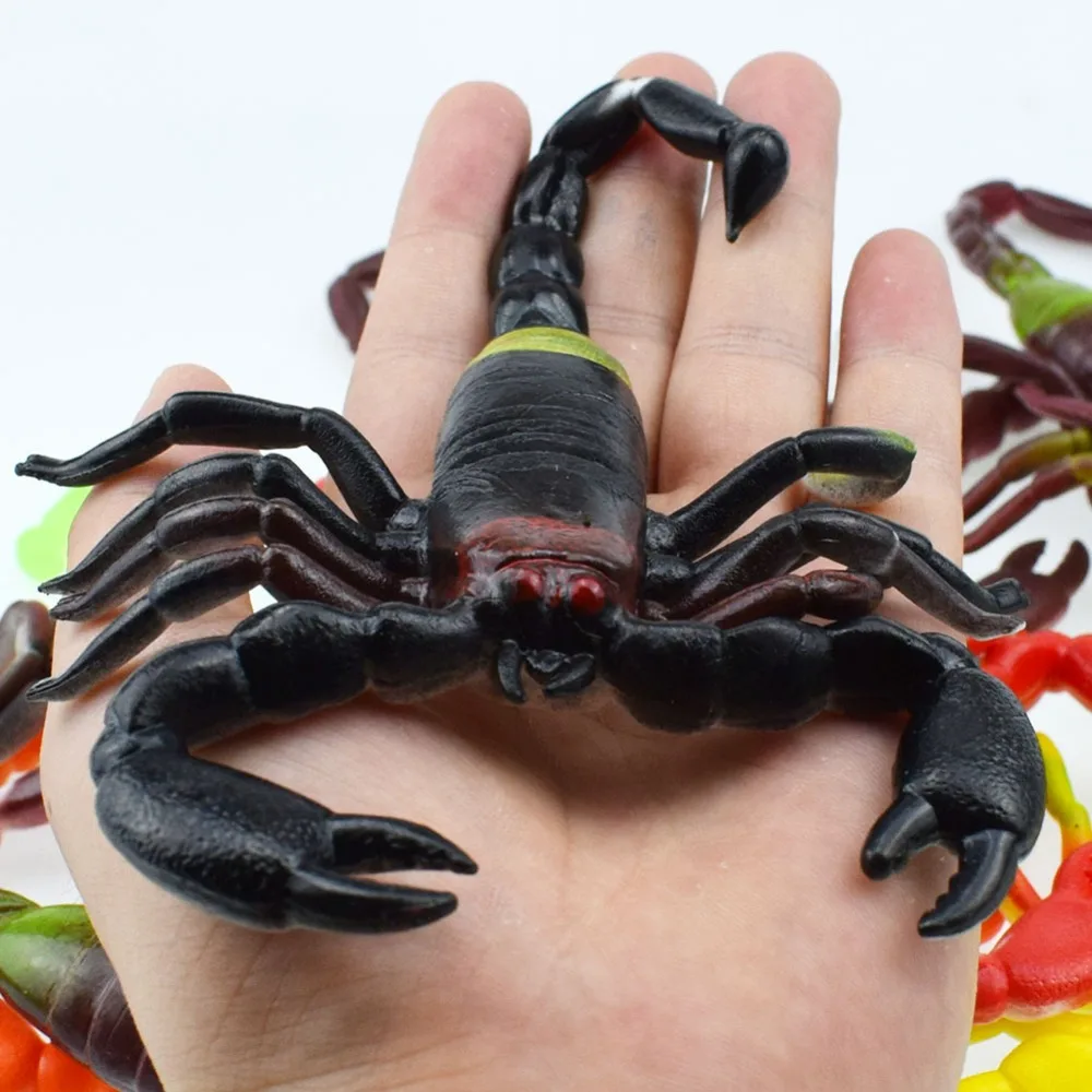 1 шт. хитрая пародия ужасов животных мягкие пластиковые игрушечные насекомые модель паук-Скорпион ящерица саранча фигурки животных офис шалость игрушки