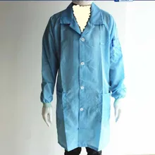 Антистатические ESD беспылевой рабочий Халат рабочий комбинезон для уборки одежды