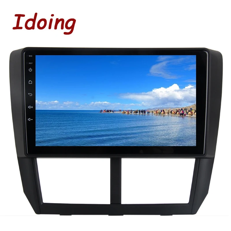 Sale Idoing 1Din 9"Car Radio GPS Multimedia Player Android 8.1 For Subaru Forester 2008-2012 4G+64G Octa Core Navigation Fast Boot 5