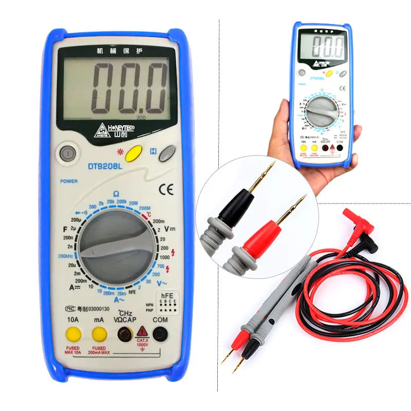 

Hot Sale Digital LCD Multimeter and text pen set AC/DC Current Automatic Range Smart Backlit Digital meter