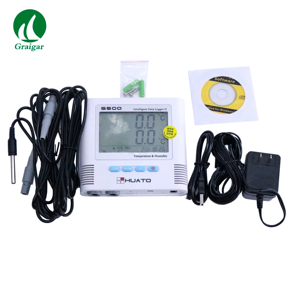 S500 DT Portable Double Channel Temperature Data Logger Measuring Range