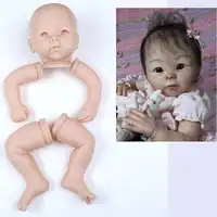 new arrivals wholesale DIY Mold Doll Kit Soft Silicone vinyl Reborn Doll Kit Toys Accessories Exquisite Toddler free shipping