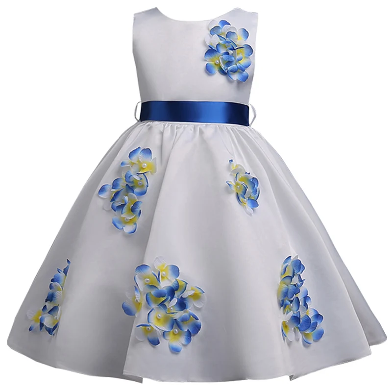 

2019 Winter Kids Dresses For Girls Flower Girls Wedding Dress Party Tutu Princess Dress Clothing Children vestidos 3 6 8 12 Year