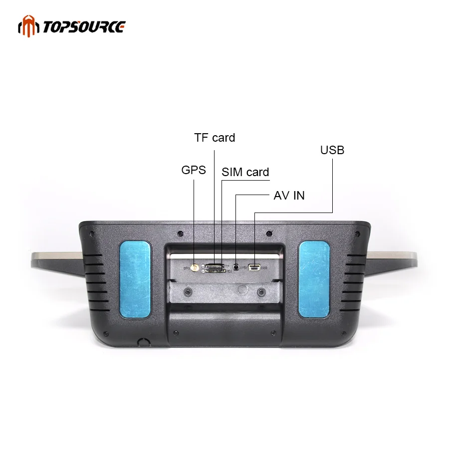TOPSOURCE 10 Inch 3G / 4G Android Car DVR 1080P Video Camera GPS Navigation ADAS Full HD Camcorder Bluetooth WiFi Dual lens