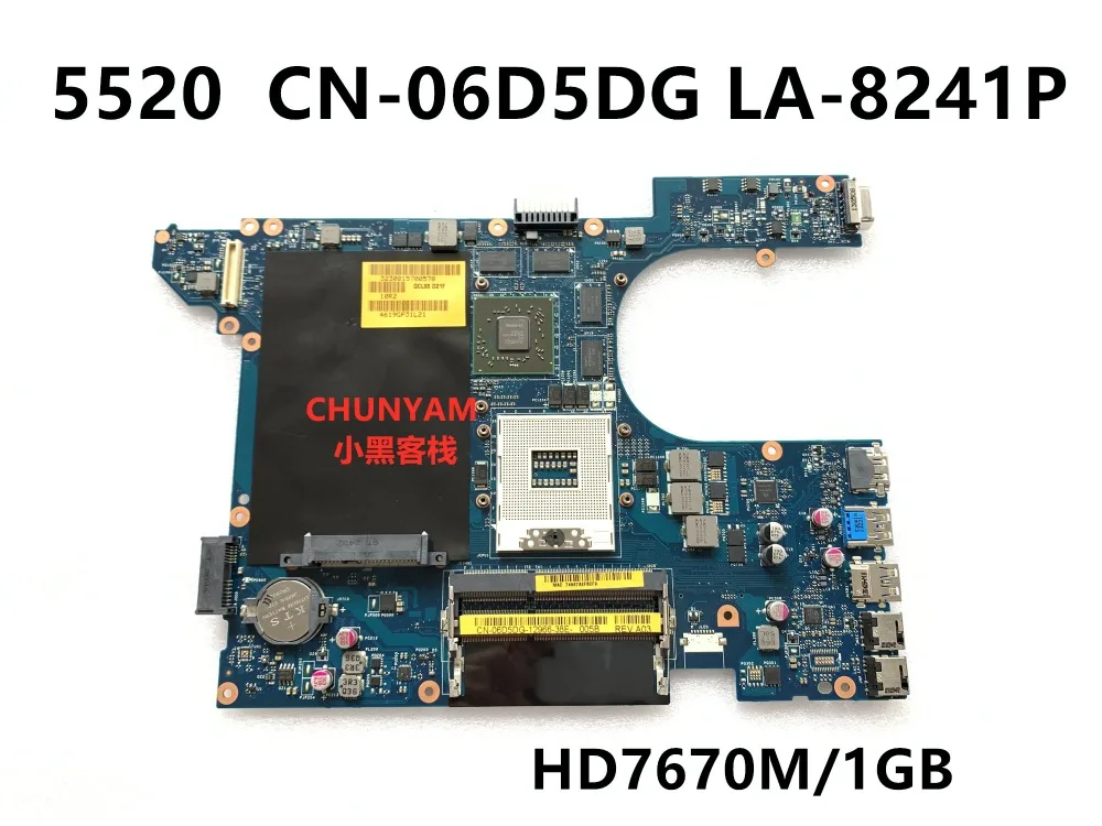 

KEFU QCL00 LA-8241P motherboard CN-06D5DG 06D5DG 6D5DG for dell Inspiron 15R 5520 7520 laptop motherboard HD7670M