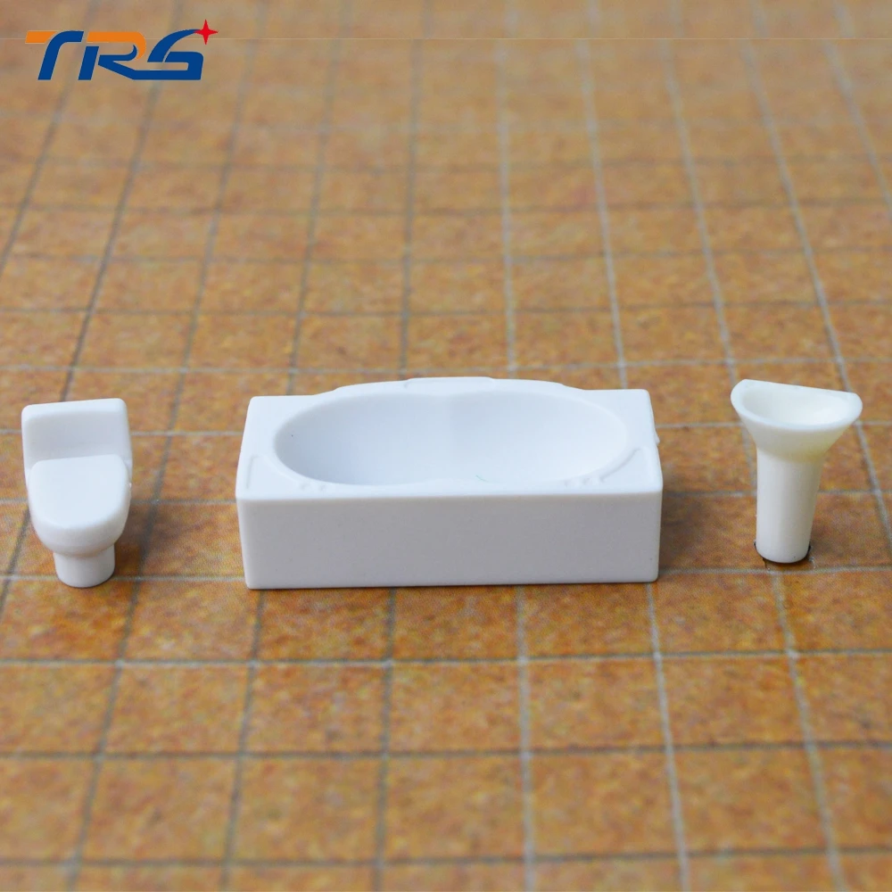 

20 sets scale 1:25 model furniture for washing room with bathtub,hand sink,closestool