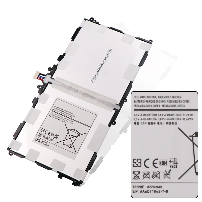 Аккумулятор для планшета 8220 мАч T8220E Samsung GALAXY Note 10 1 Tab Pro P600 P601 P605 P607|Аккумуляторы
