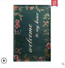 Plush Fabric Anti-slip Mat Thick Floor Carpets for Living Room Plain Color Bathroom Water Absorption Floor Rug Mat Cuatom Size