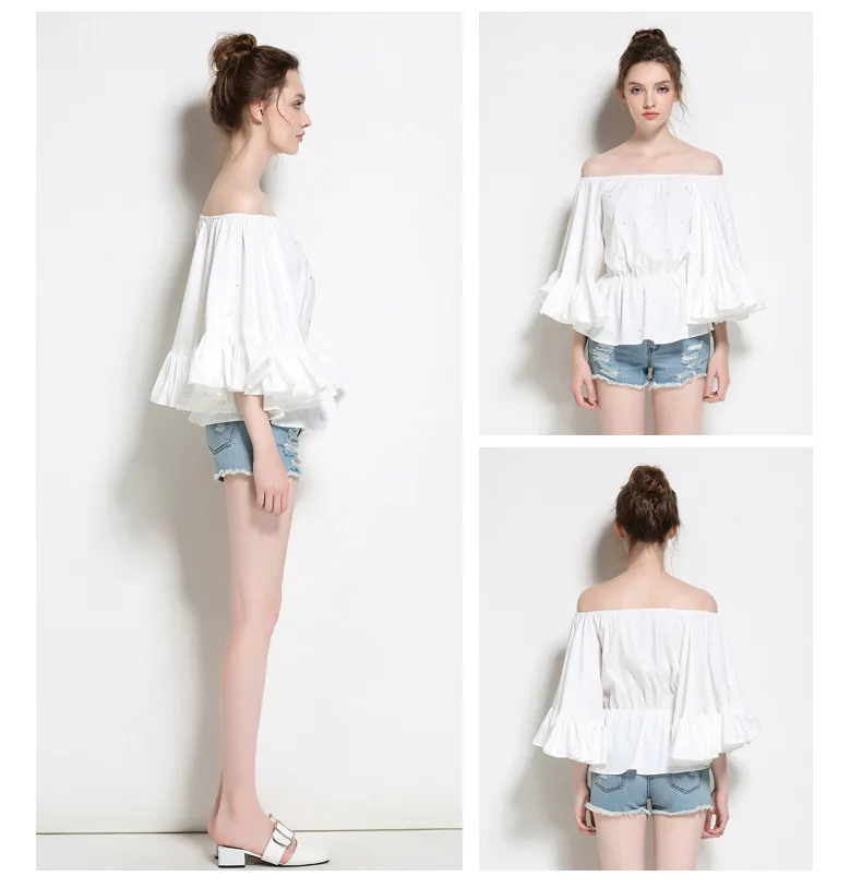 Beading Womens Blouse Shirt  (11)