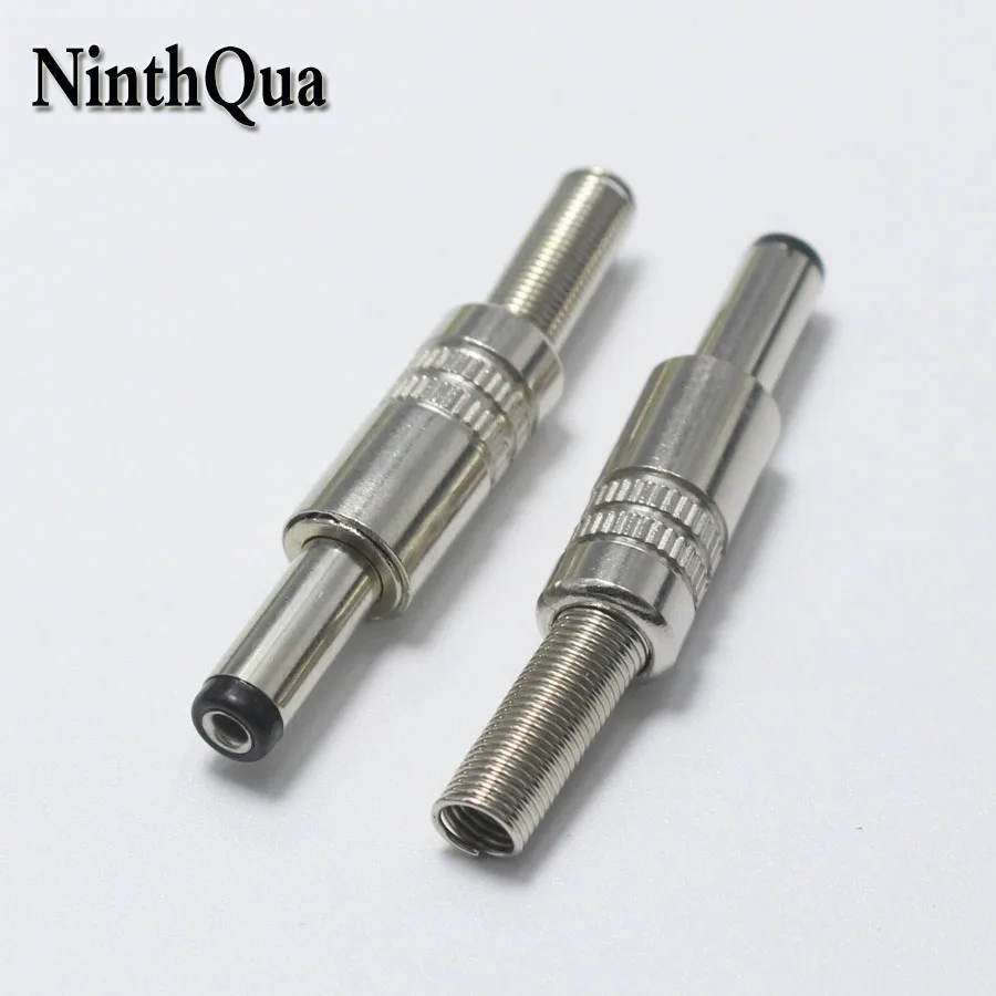 4pcs 14mm 5.5*2.5mm DC Power Plug 5.5mm * 2.5mm New Metal Male Connector Audio Adapter for OD5mm Cable DIY Repair | Обустройство дома