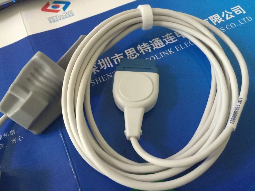 

GE Datex Ohmeda 11 Pins Adult Soft silicone SPO2 sensor, Compatible OXY-F4-GE