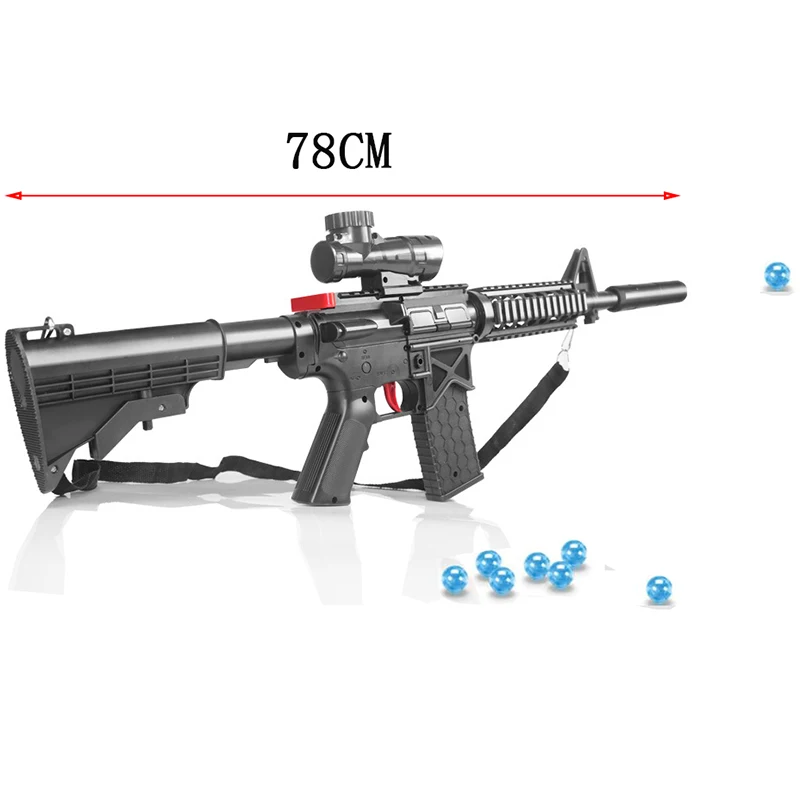 

Manual Continuous Shooting, Single Shooting Water Bullet Toy Machine guns,Out Door Game CS Fight,Free Give dry water bullets