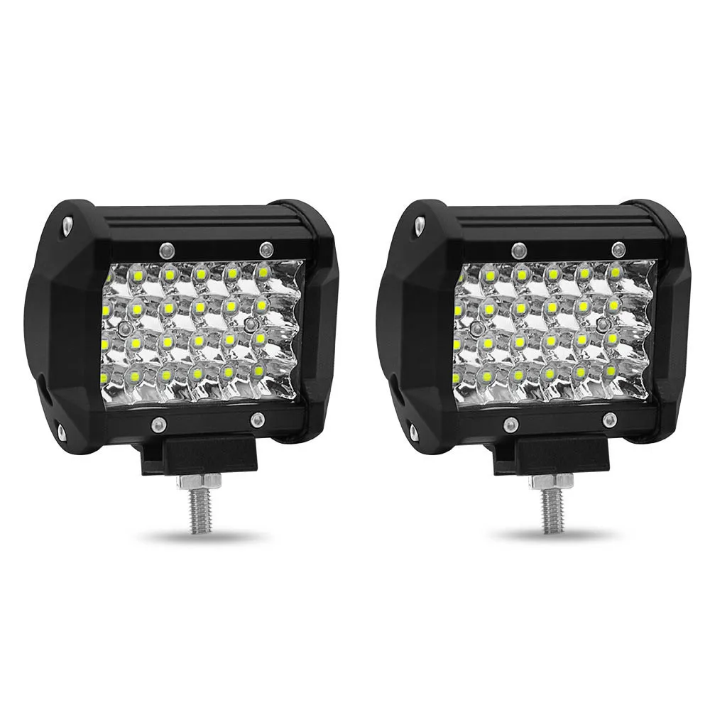 2 Pcs Waterproof 4 Inch 72w LED Work Light Bar LED Light Bars Spot Flood Beam For Car Offroad Tractor Truck Bright Lamp Boat NEW 2 Pcs Waterproof 4 Inch 72w LED Work Light Bar LED Light Bars Spot Flood Beam For Car Offroad Tractor Truck Bright Lamp Boat NEW
