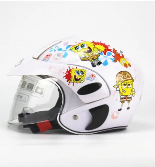 Четыре Детский Электрический мотоцикл шлем для маленьких детей для верховой езды защитный колпачок Половина обувь для мужчин и женщин; сезон осень-зима